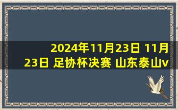 2024年11月23日 11月23日 足协杯决赛 山东泰山vs上海海港 进球视频